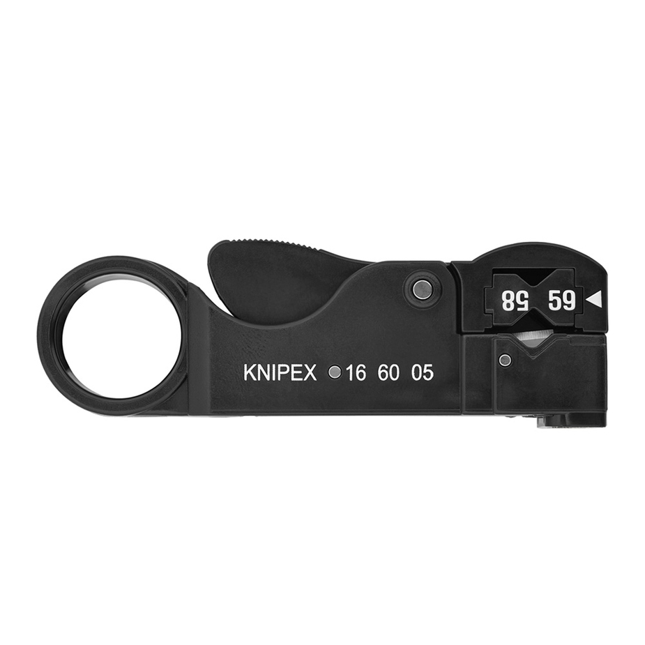 Инструмент электротехнический Knipex (KN-166005SB) для снятия изоляции с коаксиального кабеля