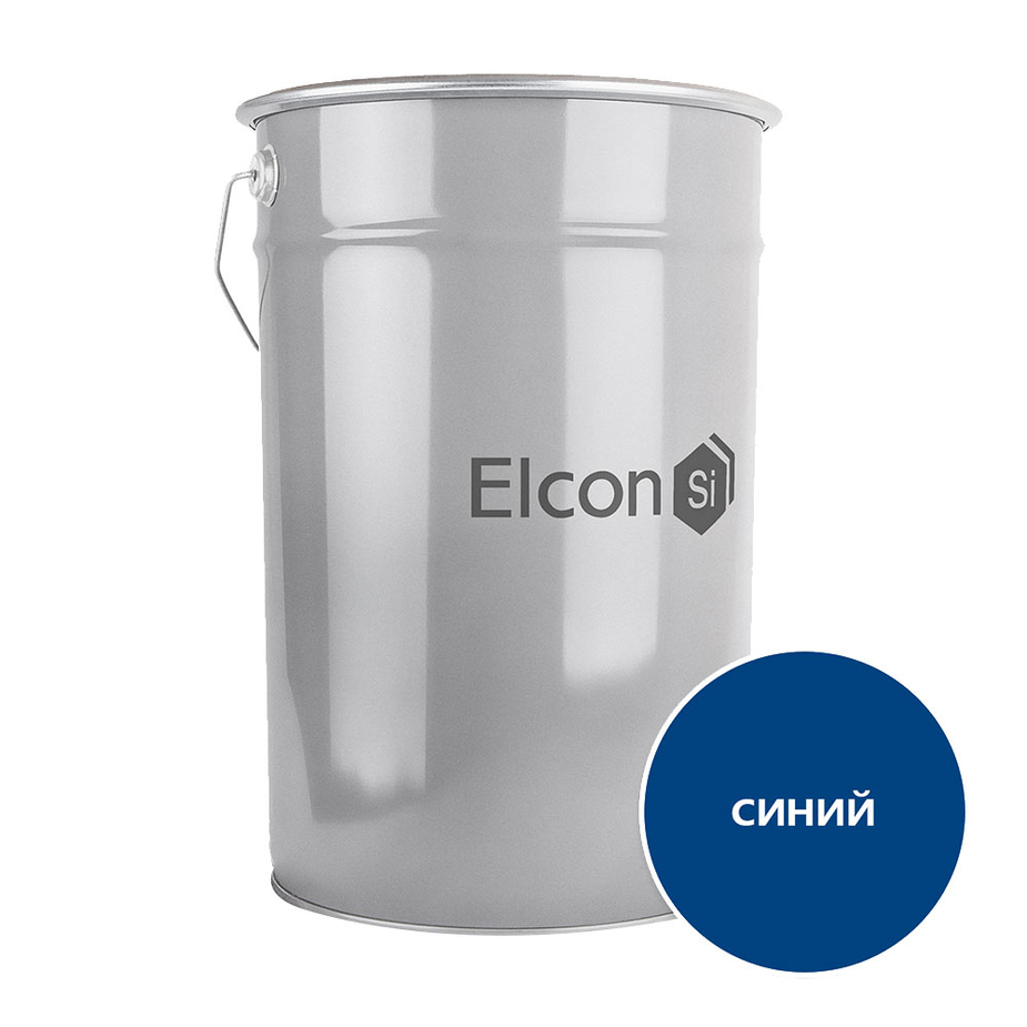 Грунт-эмаль по ржавчине 3в1 Elcon синяя RAL 5005 матовая 25 кг