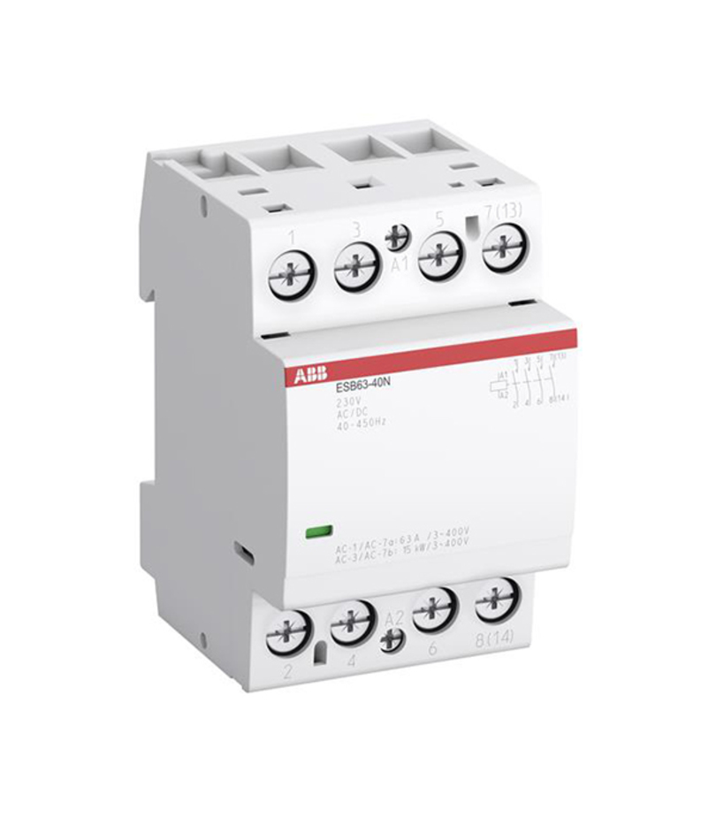 Контактор модульный ABB ESB (1SAE351111R0640) 220 В 63 А тип AC/DС 4НО