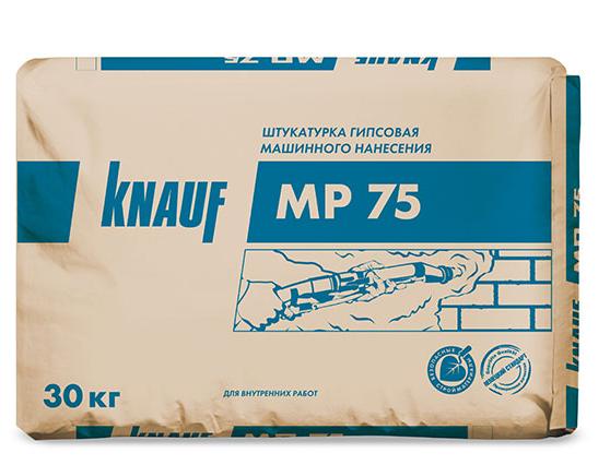 Штукатурка гипсовая Knauf МП-75 машинная 30 кг