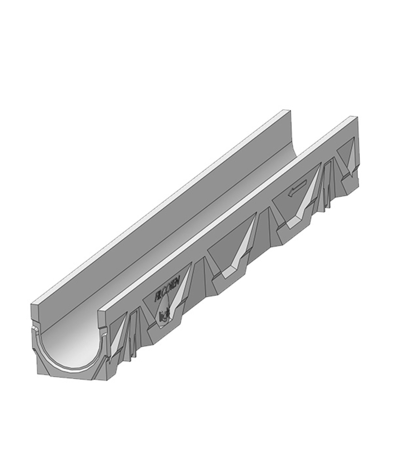 Лоток водоотводный композитобетонный 1000х126х115 мм Filcoten класс С250