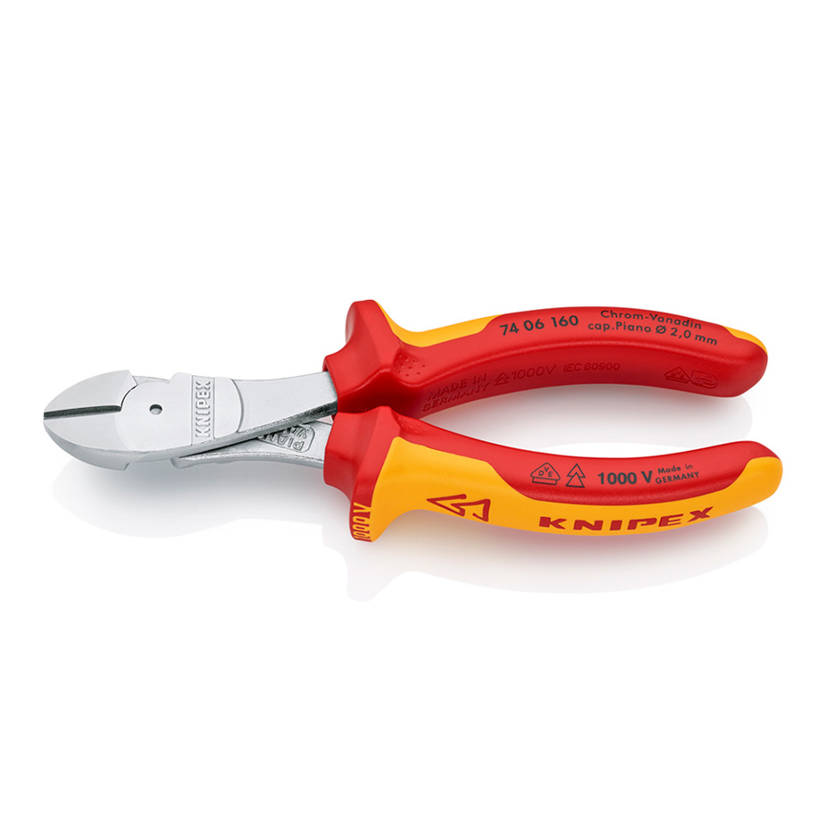 Кусачки боковые диэлектрические Knipex (KN-7406160) 175 мм