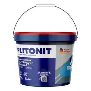 Гидроизоляция полимерная Plitonit WaterProof Standard 14 кг