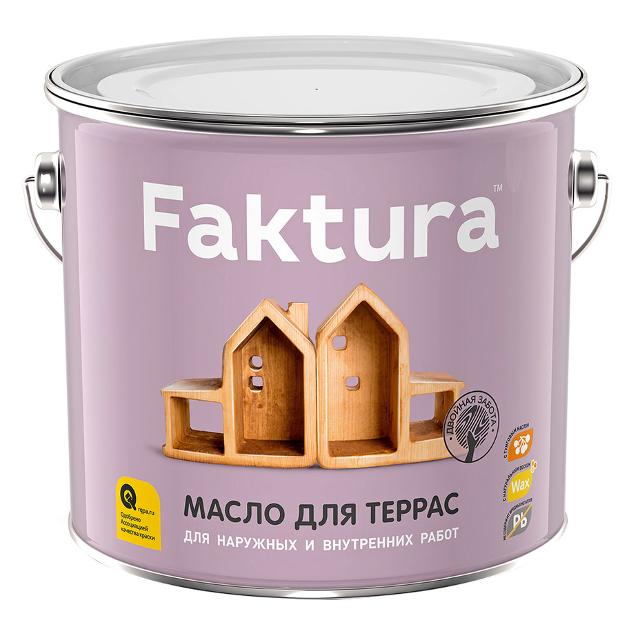 Масло Faktura для террас бесцветное 2,7 л