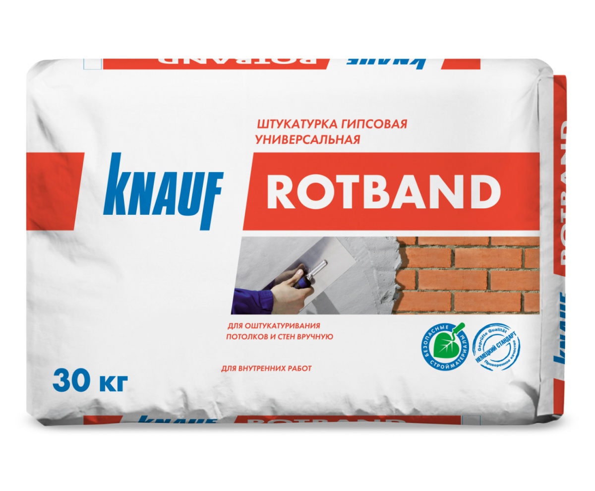 Штукатурка гипсовая Knauf Ротбанд 30 кг