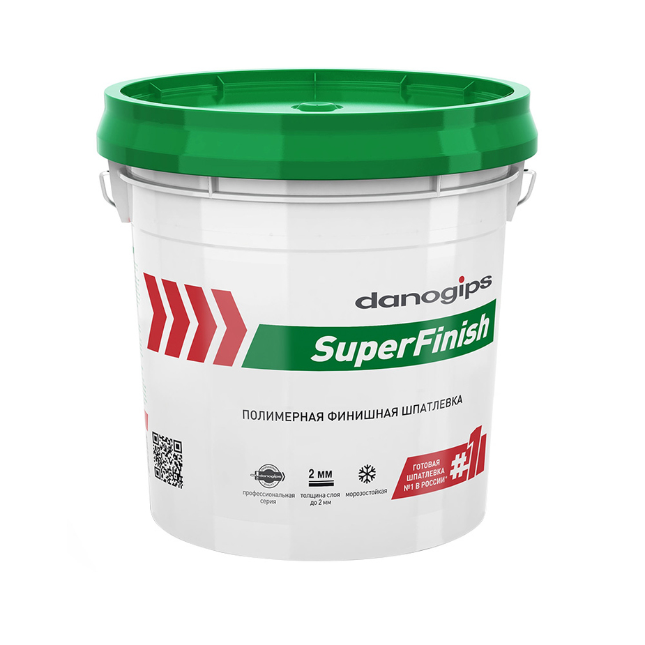 Шпатлевка Danogips SuperFinish универсальная 17 л/28 кг