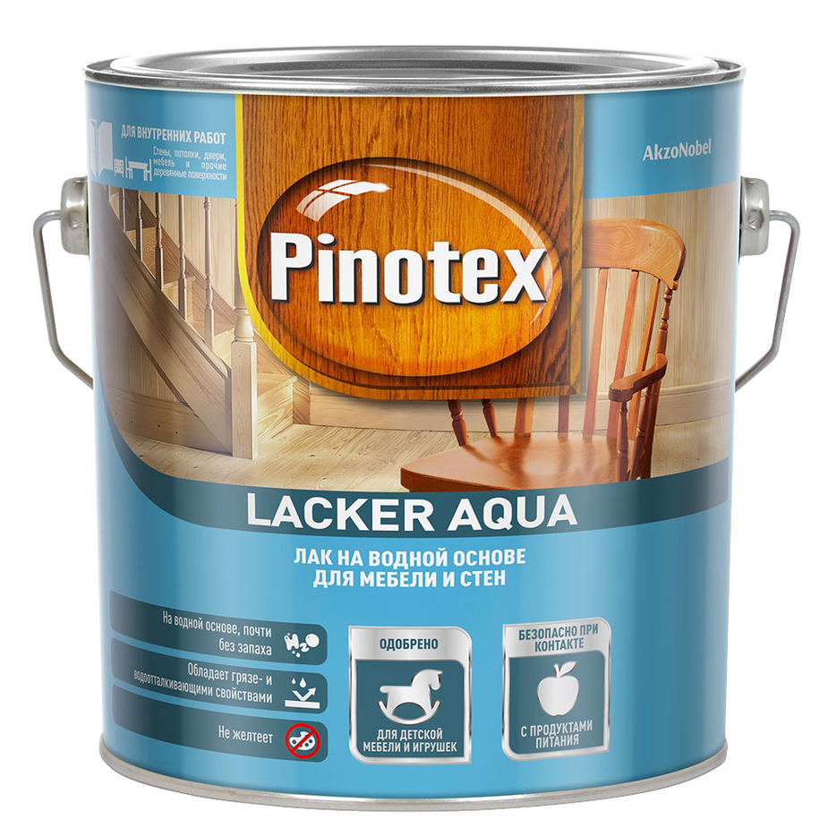 Лак акриловый Pinotex Lacker Aqua 2,7 л матовый