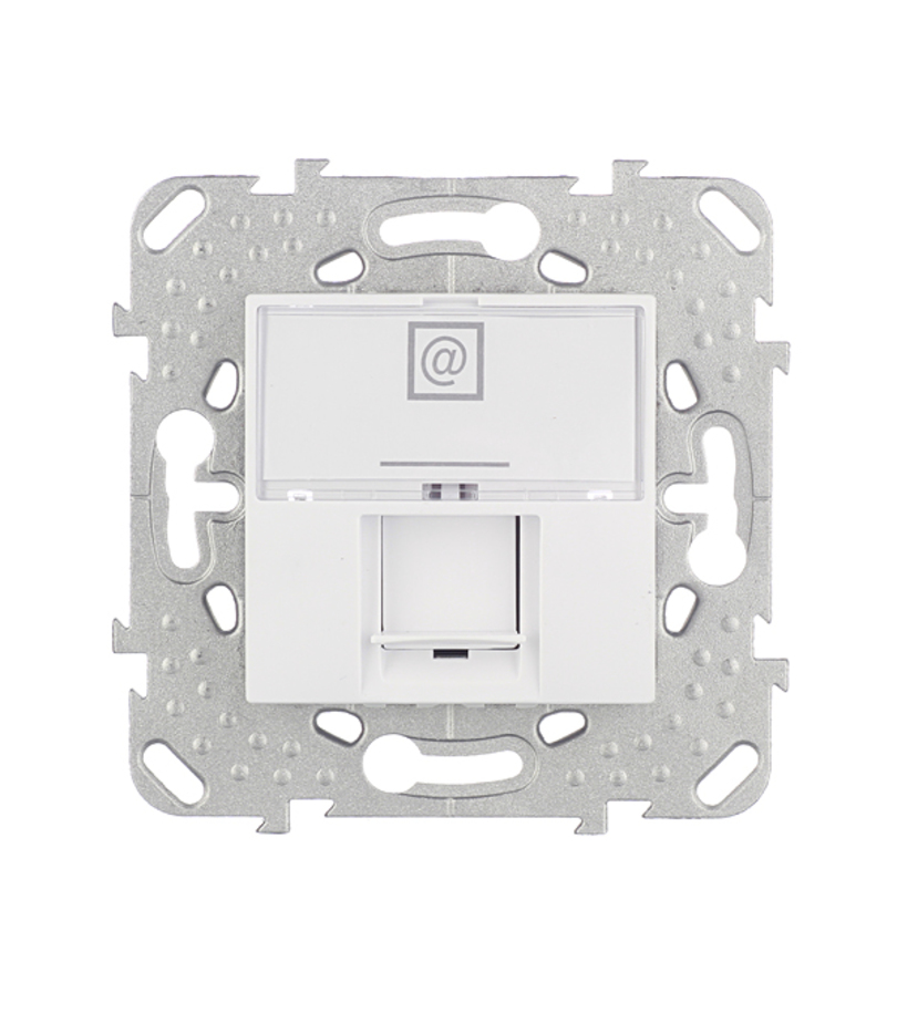 Розетка компьютерная Schneider Electric Unica MGU5.421.18ZD скрытая установка белая один модуль RJ45