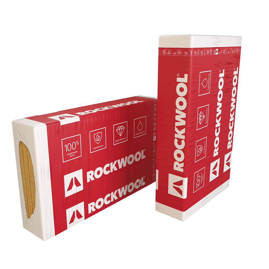 Шумоизоляция Rockwool Флор Баттс 50х600х1000 мм 2,4 кв.м