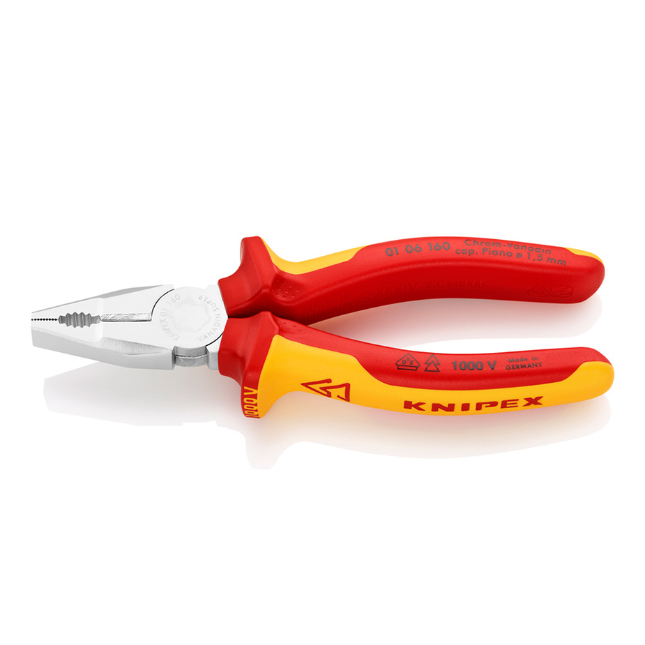 Плоскогубцы комбинированные Knipex VDE (KN-0106160) 165 мм