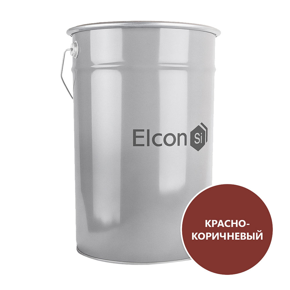 Грунт-эмаль по ржавчине Elcon ХВ-0278 красно-коричневая матовая 25 кг