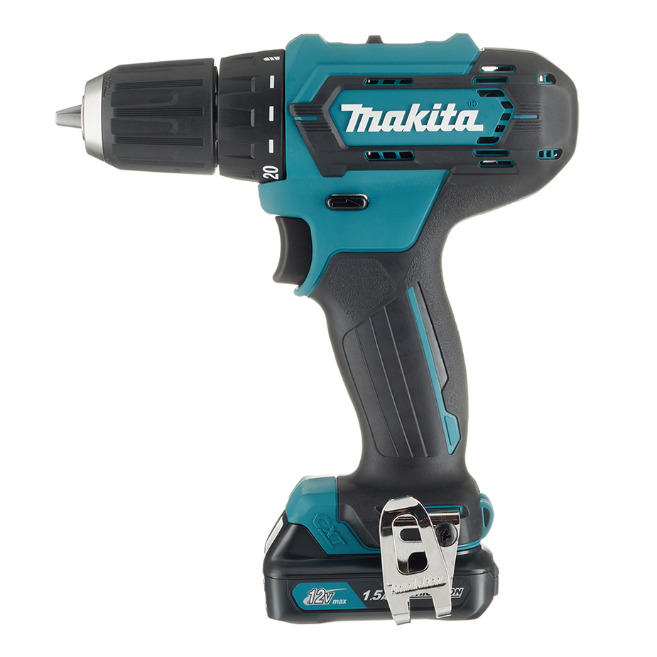 Дрель-шуруповерт аккумуляторная Makita DF333DWYE 12В 2х1,5Ач Li-Ion