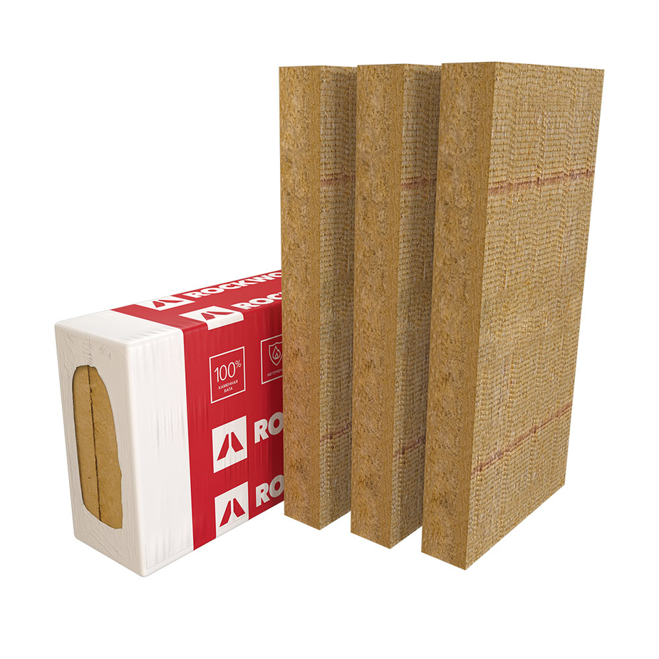 Утеплитель Rockwool Фасад Баттс Д Оптима 150х600х1200 мм 1,44 кв.м