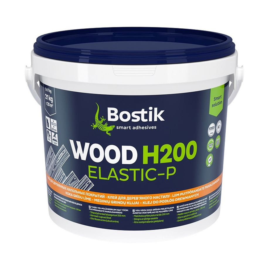 Клей для паркета MS-полимерный Bostik Wood H200 Elastic-P 21 кг