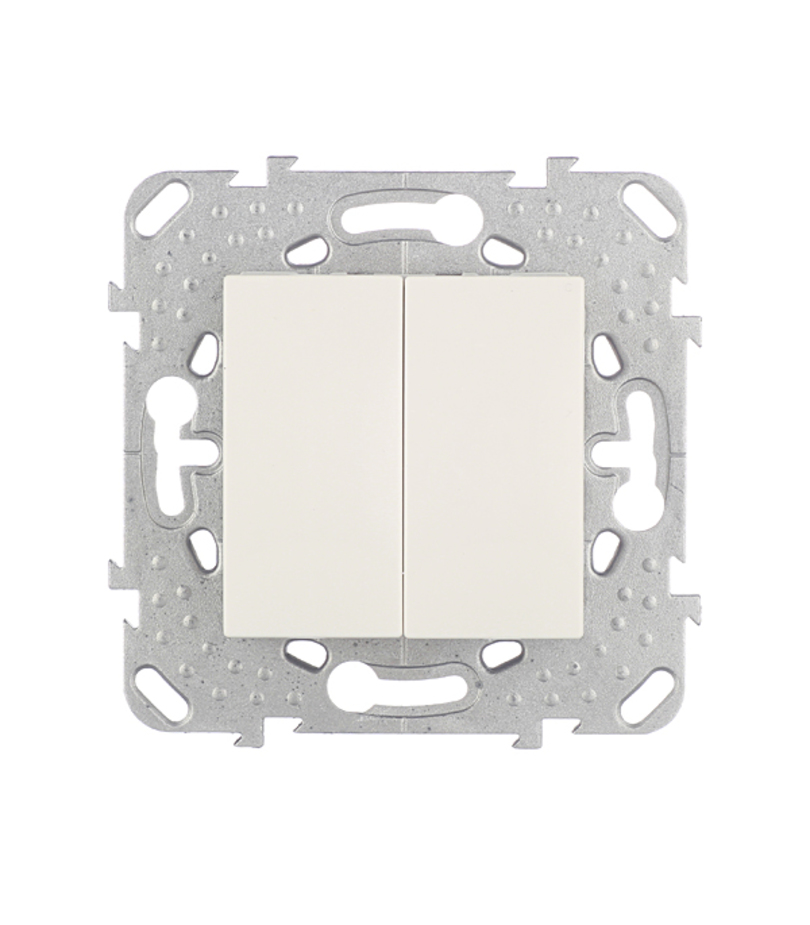 Переключатель Schneider Electric Unica MGU5.213.25ZD двухклавишный на 2 направления скрытая установка бежевый