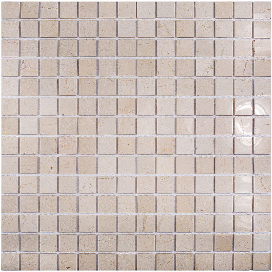 Мозаика Starmosaic Crema Marfil Polished бежевый мрамор из натурального камня 305х305х4 мм полированная