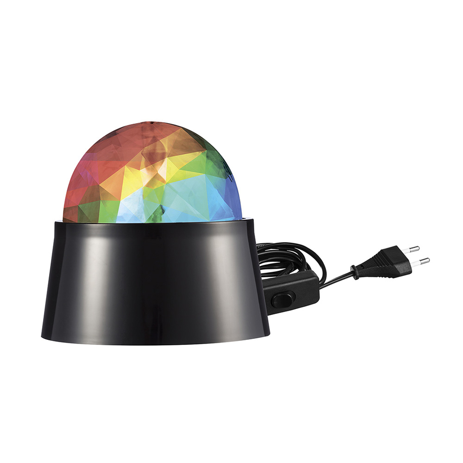 Светильник светодиодный накладной REV DISCO d100х160 мм 3 Вт 220 В IP20 проекционный RGB