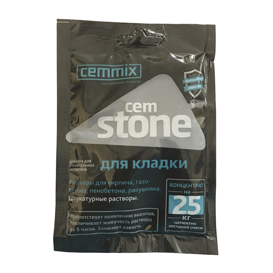 Добавка для кладочных и штукатурных растворов CemMix CemStone концентрат саше 50 мл