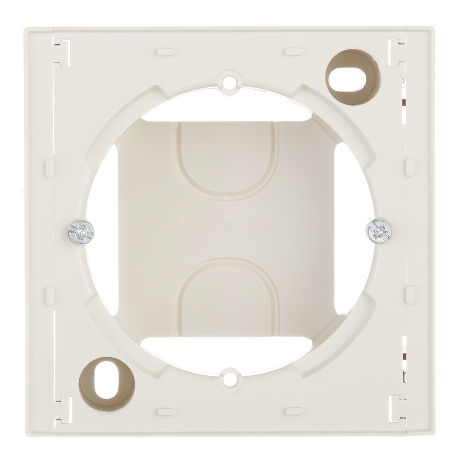 Коробка для наружного монтажа Schneider Electric Atlas Design ATN000200 открытая установка бежевая