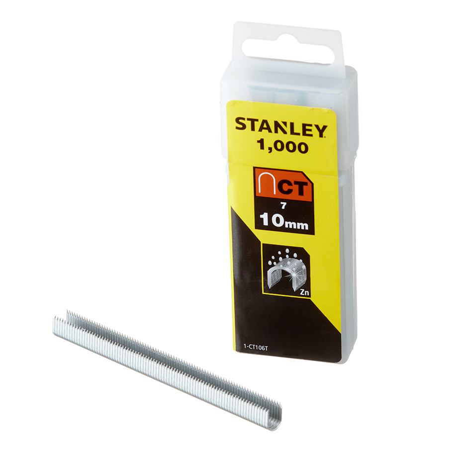 Скобы для степлера Stanley (1-CT106T) тип СТ 100 10 мм для кабеля (1000 шт.)